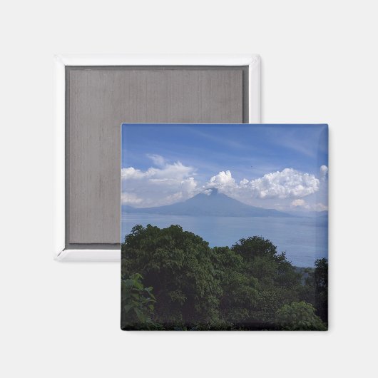Foto des Atitlan-Sees Magnet (Vorderseite/Rückseite)