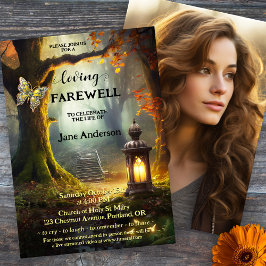 Foto des Autumn Path Lantern - Lebensfeier Einladung