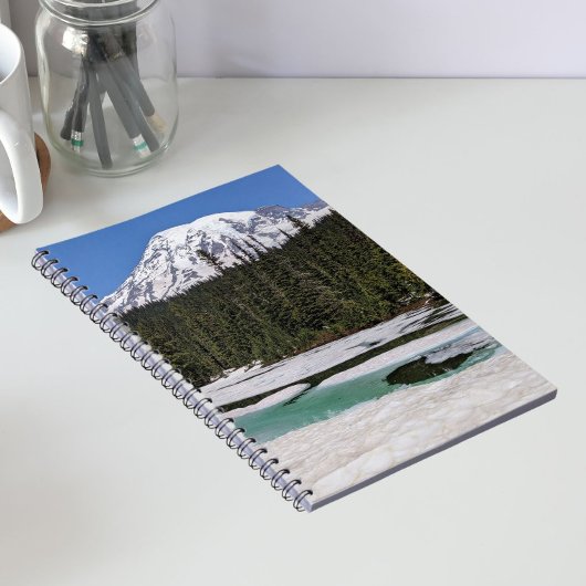 Foto des Berges Rainier und Frozen Notizblock