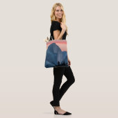 FOTO DES BERGES WÄHREND DER GOLDENSTUNDE TASCHE (Am Model)