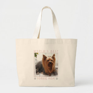 Foto des besten Yorkshire-Terrier-Mamas der Welt i Jumbo Stoffbeutel