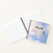 Foto des blauen Himmels nicht abscheulich Bibelver Notizblock (Innenseite)