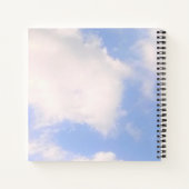 Foto des blauen Himmels nicht abscheulich Bibelver Notizblock (Rückseite)