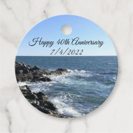 Foto des Blauen Ozeans 40 Jahre alt Geschenkanhänger