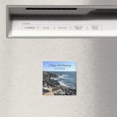 Foto des Blauen Ozeans 40 Jahre alt Magnet (In Situ (Geschirrspüler))