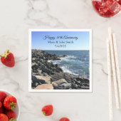 Foto des Blauen Ozeans 40 Jahre alt Serviette (Beispiel)