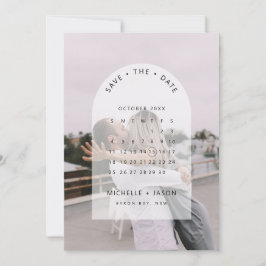 Foto des Bogenkalenders Save the Date Aufforderung Einladung