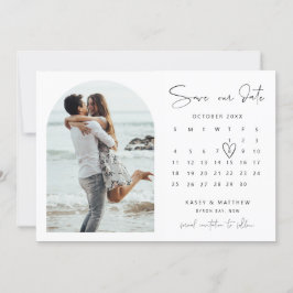 Foto des Bogenkalenders Save the Date Aufforderung Einladung