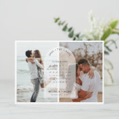 Foto des Bogenkalenders Save the Date Aufforderung Einladung (Stehend Vorderseite)