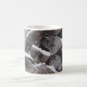 Foto des Brennholzstapels schließen Kaffeetasse (Mittel)