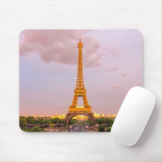 Foto des Eiffelturms Mousepad (Mit Mouse)