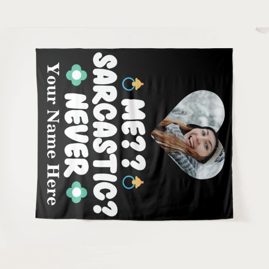 Foto des eigenen Herzens Wandteppich (Vorderseite (Horizontal))