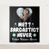 Foto des eigenen Herzens Wandteppich (Vorderseite)