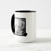 Foto des einzigartigen Labrador Retriever Mix Blac Tasse (Vorderseite Links)