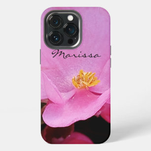 Foto des eleganten rosa Blumen namens iPhone 13 Pro Hülle