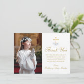 Foto des ersten Kommunalgoldkreuzes Dankeskarte (Stehend Vorderseite)