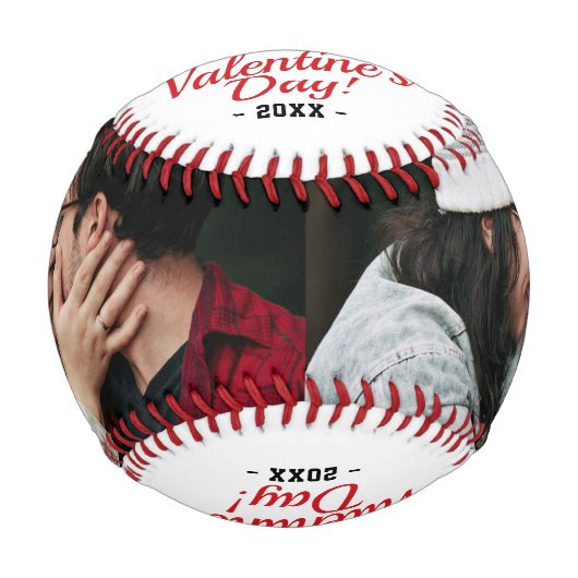 Foto des Ersten Valentinstag Baseball (Vorderseite)
