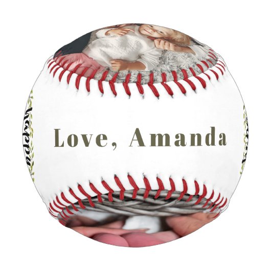 Foto des ersten Vaters Baseball (Rückseite)