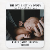 Foto des ersten Vaters Mousepad (Vorne)