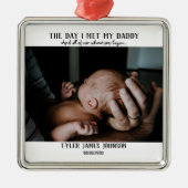 Foto des ersten Vaters Ornament Aus Metall (Vorne)