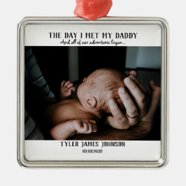 Foto des ersten Vaters Ornament Aus Metall
