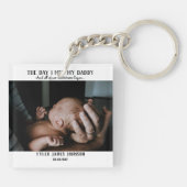 Foto des ersten Vaters Schlüsselanhänger (Rückseite)