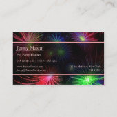 Foto des Fireworks Party Planers - Visitenkarte (Rückseite)