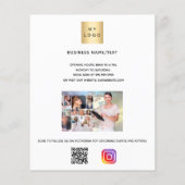 Foto des Firmenlogos, Text des qr-Codes Flyer (Hinten)