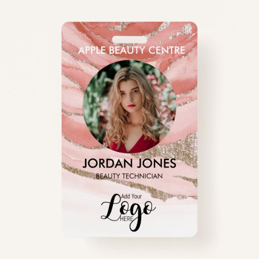 Foto des Firmenpersonals für kundenspezifische Log Ausweis (Vorderseite)