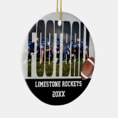 Foto des Fußballteams Keramik Ornament (Rechts)