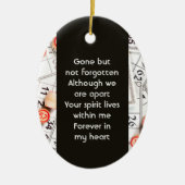 Foto des Gedächtnisses Gebet Bingo Spiel halten Keramik Ornament (Vorne)