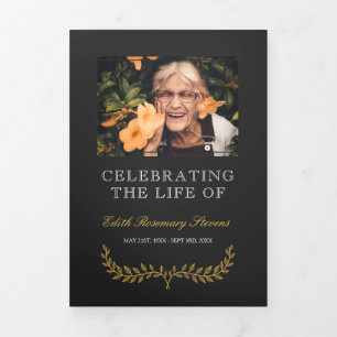 Foto des Gelben Friedens Dreifach-gefaltete Programmkarte