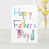 Foto des glücklichen Vaters Karte (Gelbe Blume)