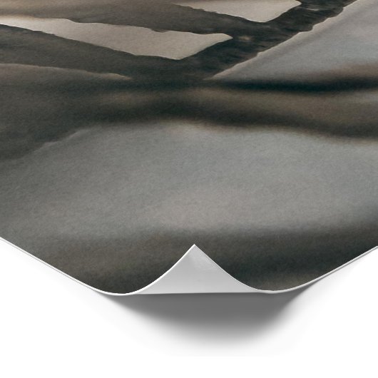 Foto des grauen Netzes Poster (Ecke)