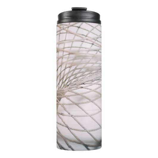 Foto des grauen Netzes Thermosbecher (Vorderseite)