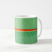 Foto des grünen Blattes Kaffeetasse (VorderseiteRechts)