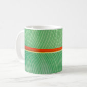 Foto des grünen Blattes Kaffeetasse (Vorderseite Links)