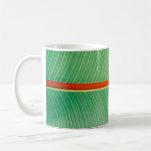 Foto des grünen Blattes Kaffeetasse