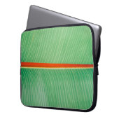 Foto des grünen Blattes Laptopschutzhülle (Vorderseite Links)