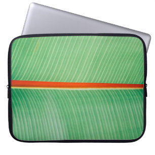 Foto des grünen Blattes Laptopschutzhülle
