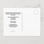 Foto des grünen Chors Einladungspostkarte (Rückseite)