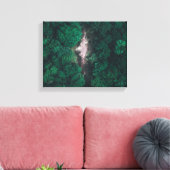 Foto des grünen Waldes Leinwanddruck (Insitu (Wohnzimmer))