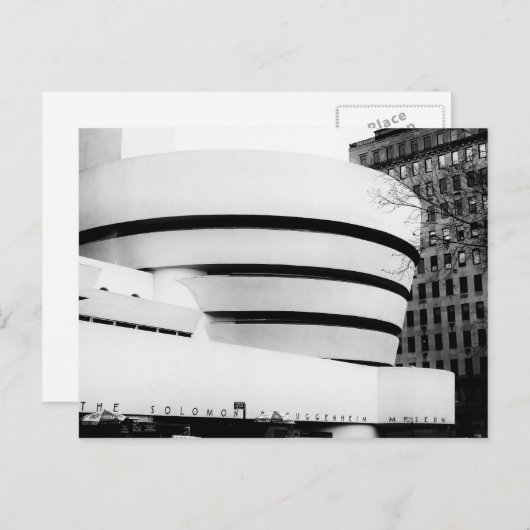 Foto des Guggenheim Museums in New York Postkarte (Vorne/Hinten)