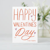 Foto des Happy Valentine's Day Einladung (Stehend Vorderseite)