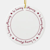 Foto des Hauses im Gedächtnis Keramik Ornament (Vorne)