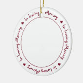 Foto des Hauses im Gedächtnis Keramik Ornament (Links)