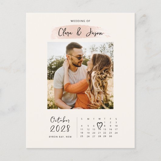 FOTO des HAUSHALTSkalenders Save the Date Einladun Flyer (Vorne)