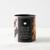 Foto des Hauskatzen-Gedenkens Modernes Gedenkgedic Tasse (Zentrum)