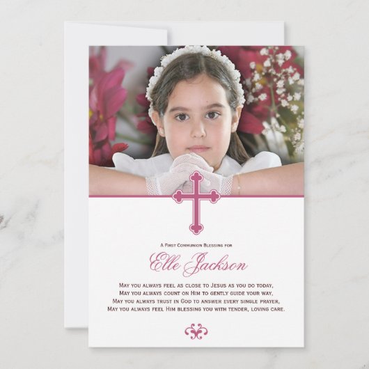 Foto des Heiligen Kreuzes Karte (Vorderseite)