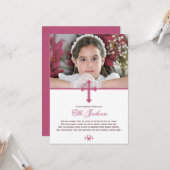 Foto des Heiligen Kreuzes Karte (Vorderseite/Rückseite Beispiel)